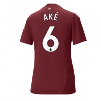 Camiseta Manchester City Nathan Ake #6 Tercera Equipación Replica 2024-25 para mujer mangas cortas